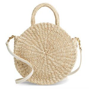 Clare V Jute Moyen Alice Abacá Bag Purse